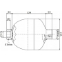 HYDROAKUMULATOR PODWÓJNY 1L Z ELEKTROZAWOREM NC 12V